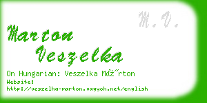 marton veszelka business card